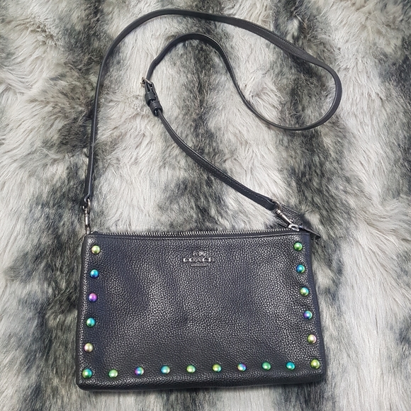 Coach Handbags - Gorgeous Coach Oil Slick Iridescent Crossbody Bag